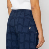 Folk | Folk Baggy Trouser - Irregular Block Jacquard Navy