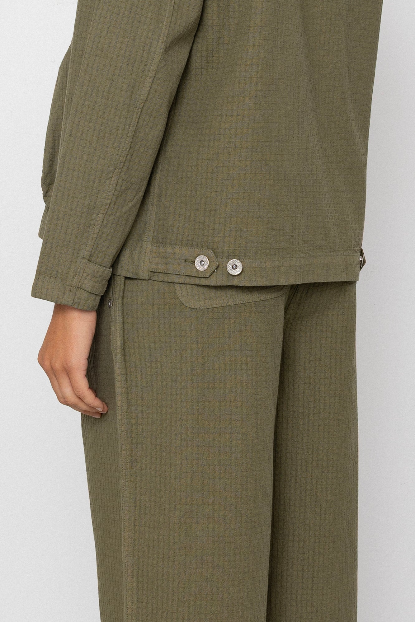 Folk | Folk Baggy Trouser - Light Olive Chunky Ripstop