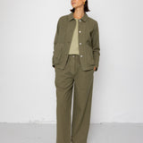 Folk | Folk Baggy Trouser - Light Olive Chunky Ripstop