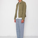 Folk | Folk Barrel Leg Jean - Indigo Ticking Stripe