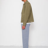 Folk | Folk Barrel Leg Jean - Indigo Ticking Stripe