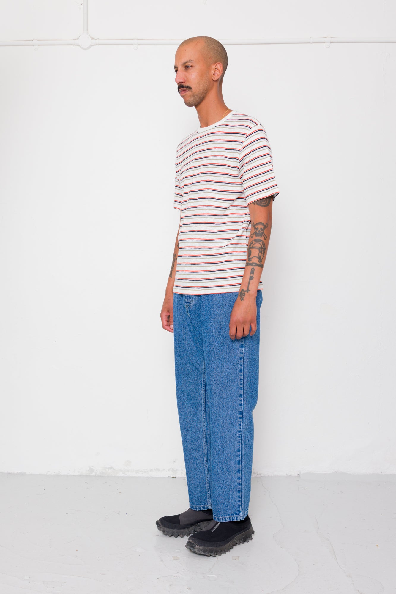 Folk | Folk Barrel Leg Jean - Light Wash Denim