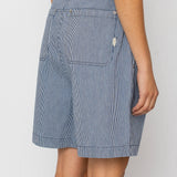 Boyfriend Shorts - Indigo Ticking Stripe