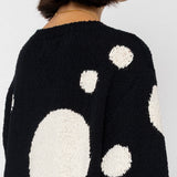 Chain Crew Jumper - Black / White Dot