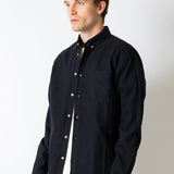 Klassisches Hemd – Schwarzer Flanell