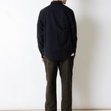 Klassisches Hemd – Schwarzer Flanell