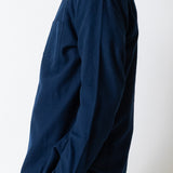 Klassisches Hemd - Marineblaues Flanell