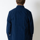 Klassisches Hemd - Marineblaues Flanell