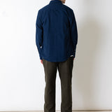 Klassisches Hemd - Marineblaues Flanell