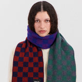 Howlin' | Mini Checkerboard Scarf - Navy