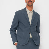 Cotton Linen Blazer - Charcoal