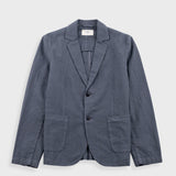 Cotton Linen Blazer - Charcoal