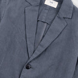 Cotton Linen Blazer - Charcoal