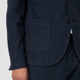 Cotton Linen Blazer - Soft Black