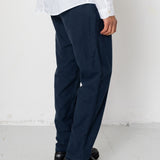 Cotton Linen Trouser - Dark Navy