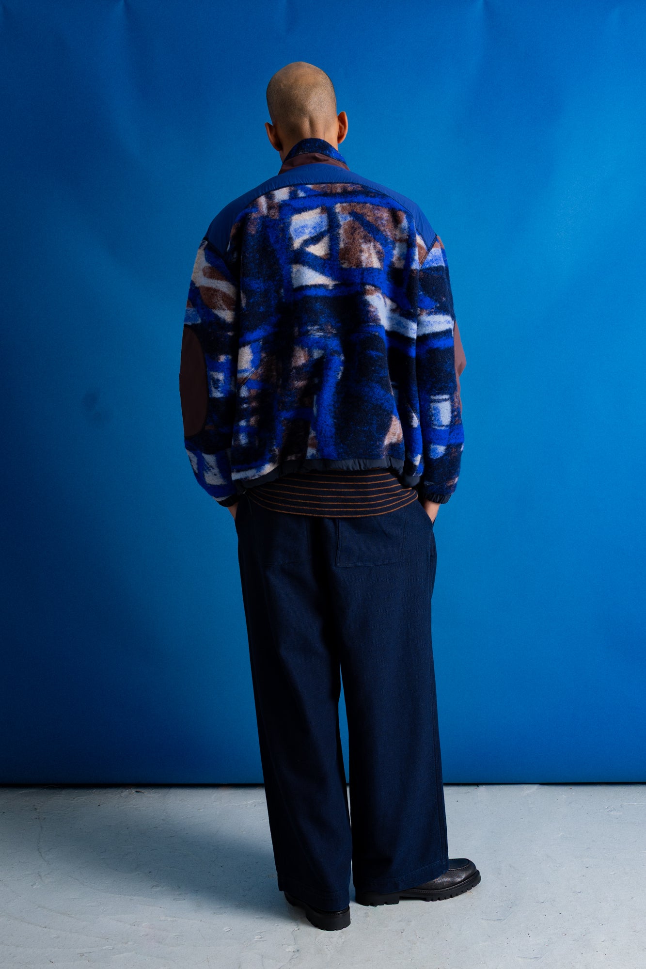 Folk | Folk Curve Fleece - Multi Art Jacquard | Folk x Goss Brothers