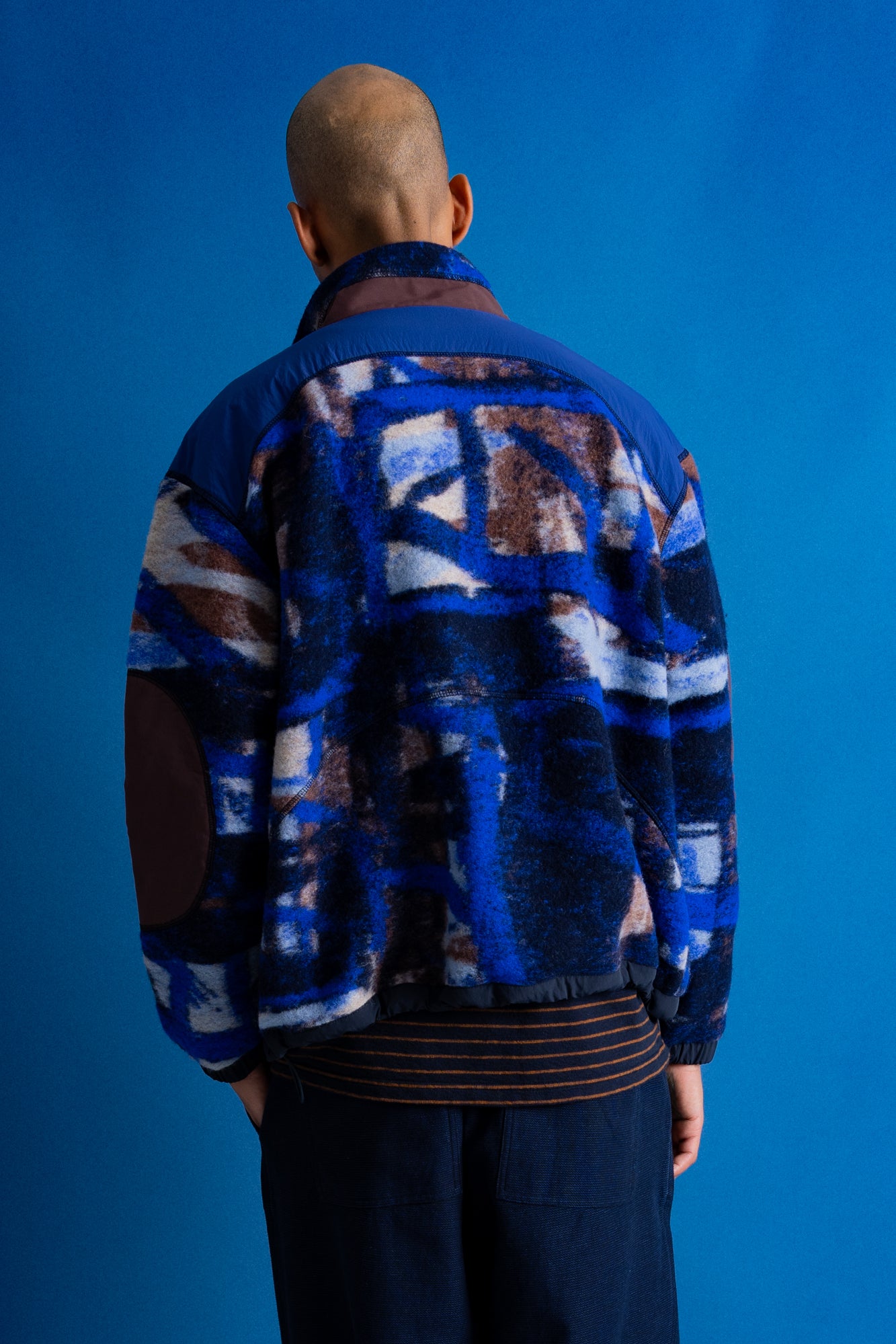 Folk | Folk Curve Fleece - Multi Art Jacquard | Folk x Goss Brothers
