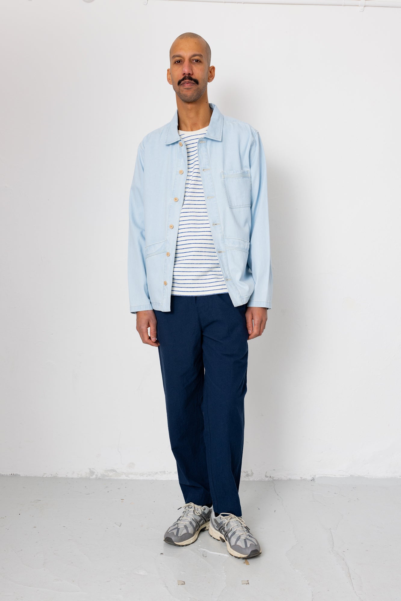 Folk | Folk Drawcord Assembly Pant - Dark Navy Crinkle