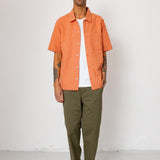 Folk | Folk Drawcord Assembly Pant - Dark Olive Seersucker