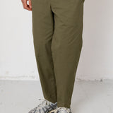 Folk | Folk Drawcord Assembly Pant - Dark Olive Seersucker