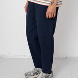 Drawcord Assembly Pant - Navy Herringbone