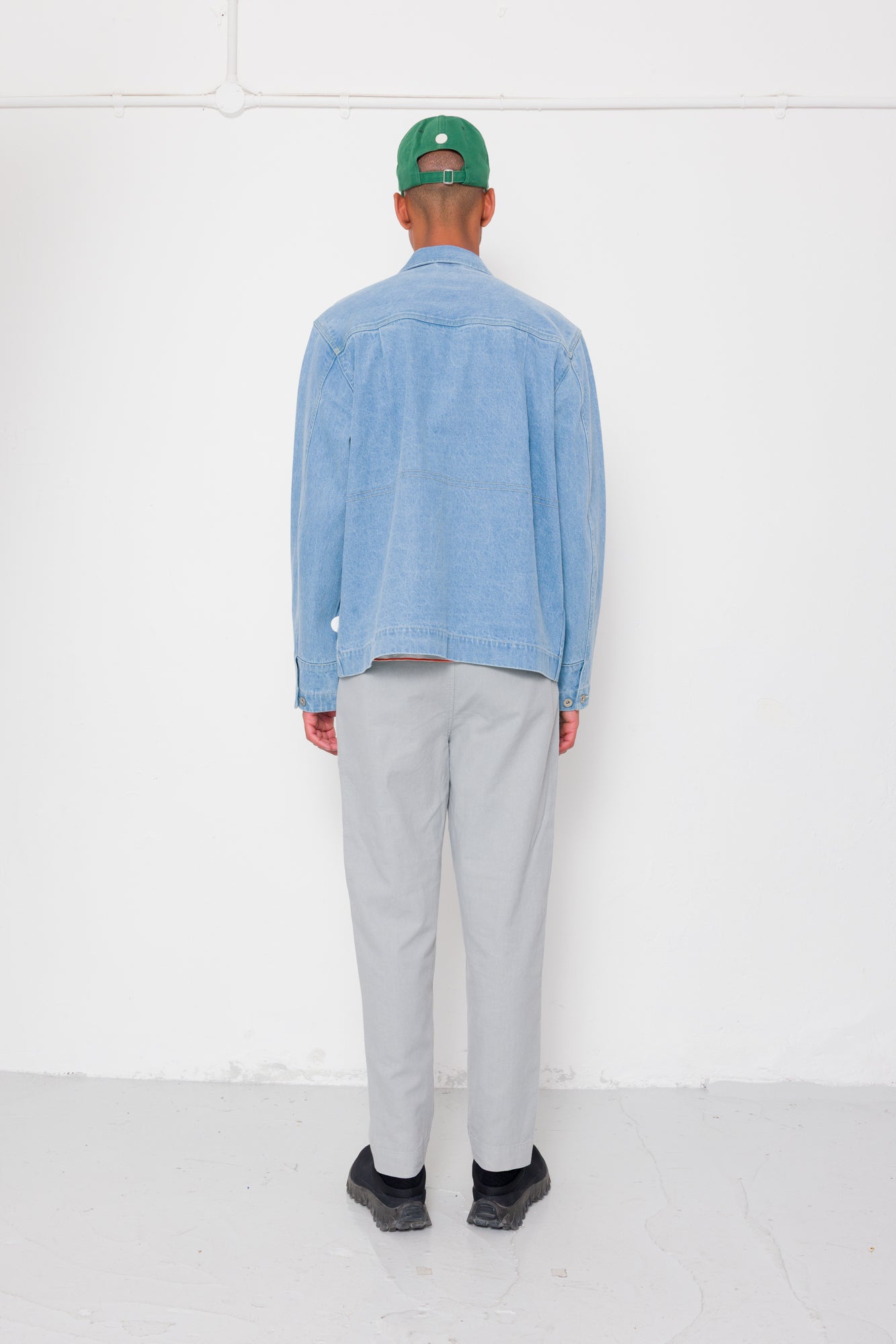 Folk | Folk Drawcord Assembly Pant - Silver Grey Cotton Linen