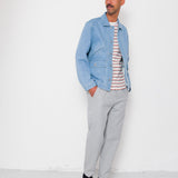 Folk | Folk Drawcord Assembly Pant - Silver Grey Cotton Linen