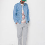 Folk | Folk Drawcord Assembly Pant - Silver Grey Cotton Linen