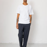 Drawcord Assembly Pant - Slate Blue Herringbone
