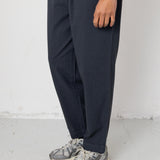 Drawcord Assembly Pant - Slate Blue Herringbone