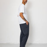Drawcord Assembly Pant - Slate Blue Herringbone