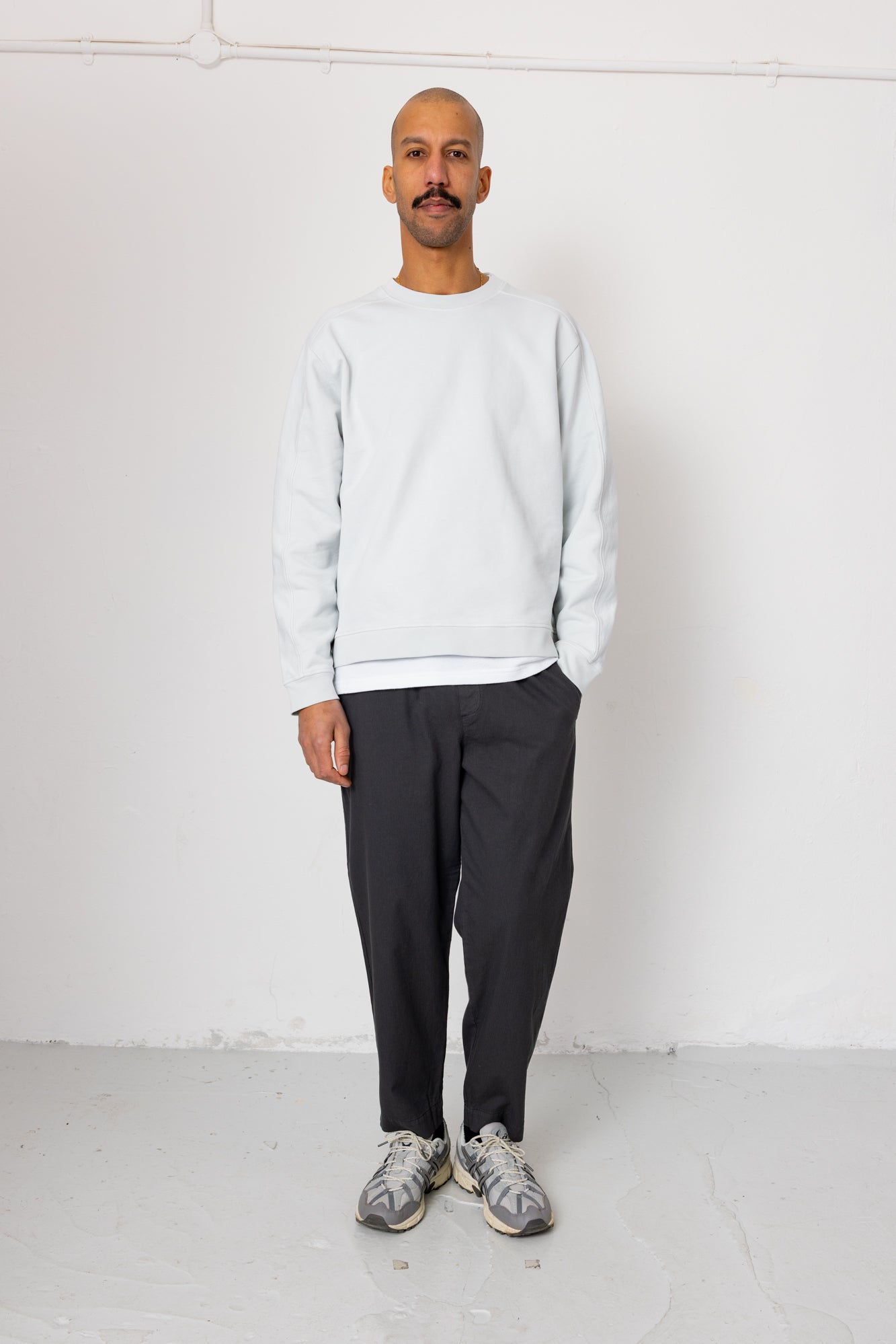 Folk | Folk Drawcord Assembly Pant - Soft Black Ministripe