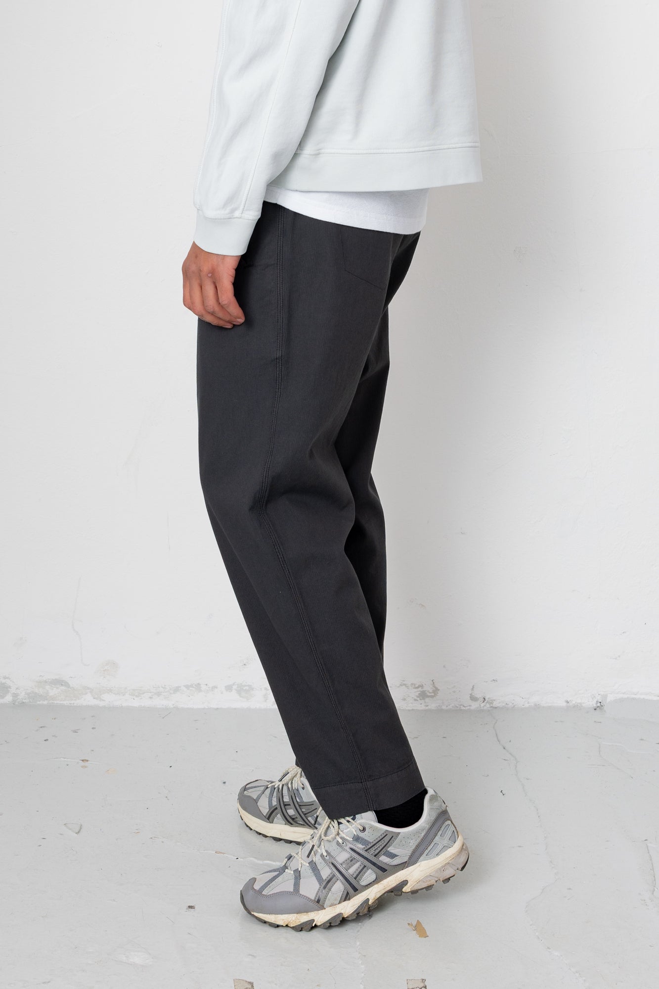 Folk | Folk Drawcord Assembly Pant - Soft Black Ministripe