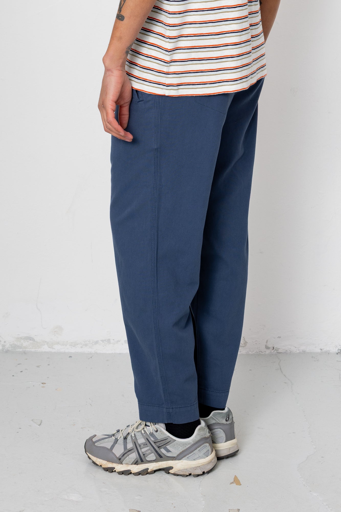 Folk | Folk Drawcord Assembly Pant - Navy Herringbone
