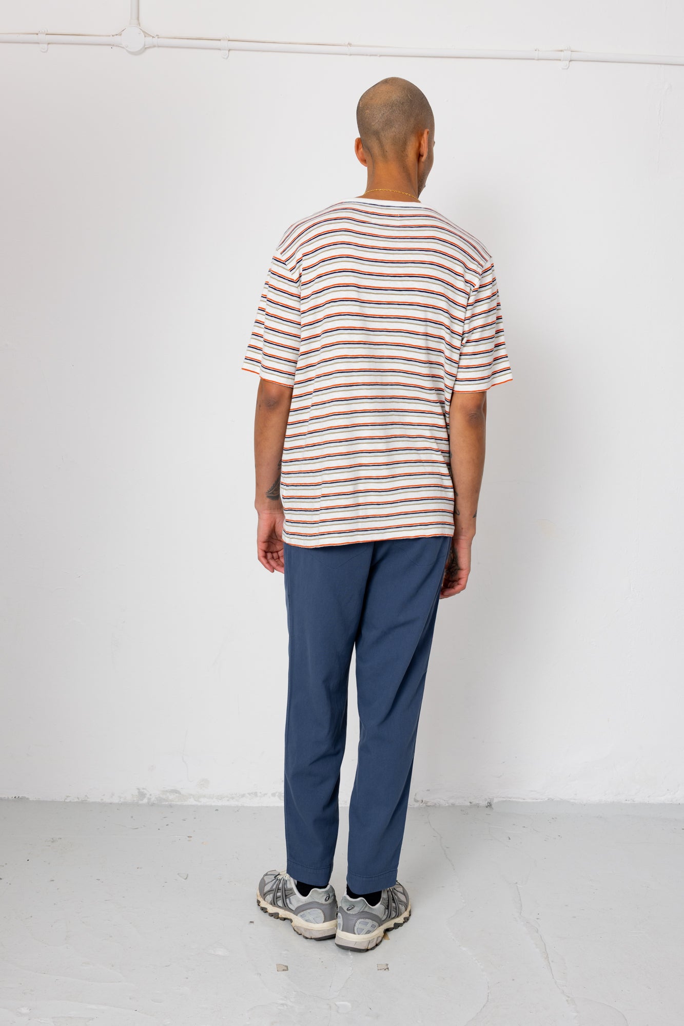 Folk | Folk Drawcord Assembly Pant - Navy Herringbone
