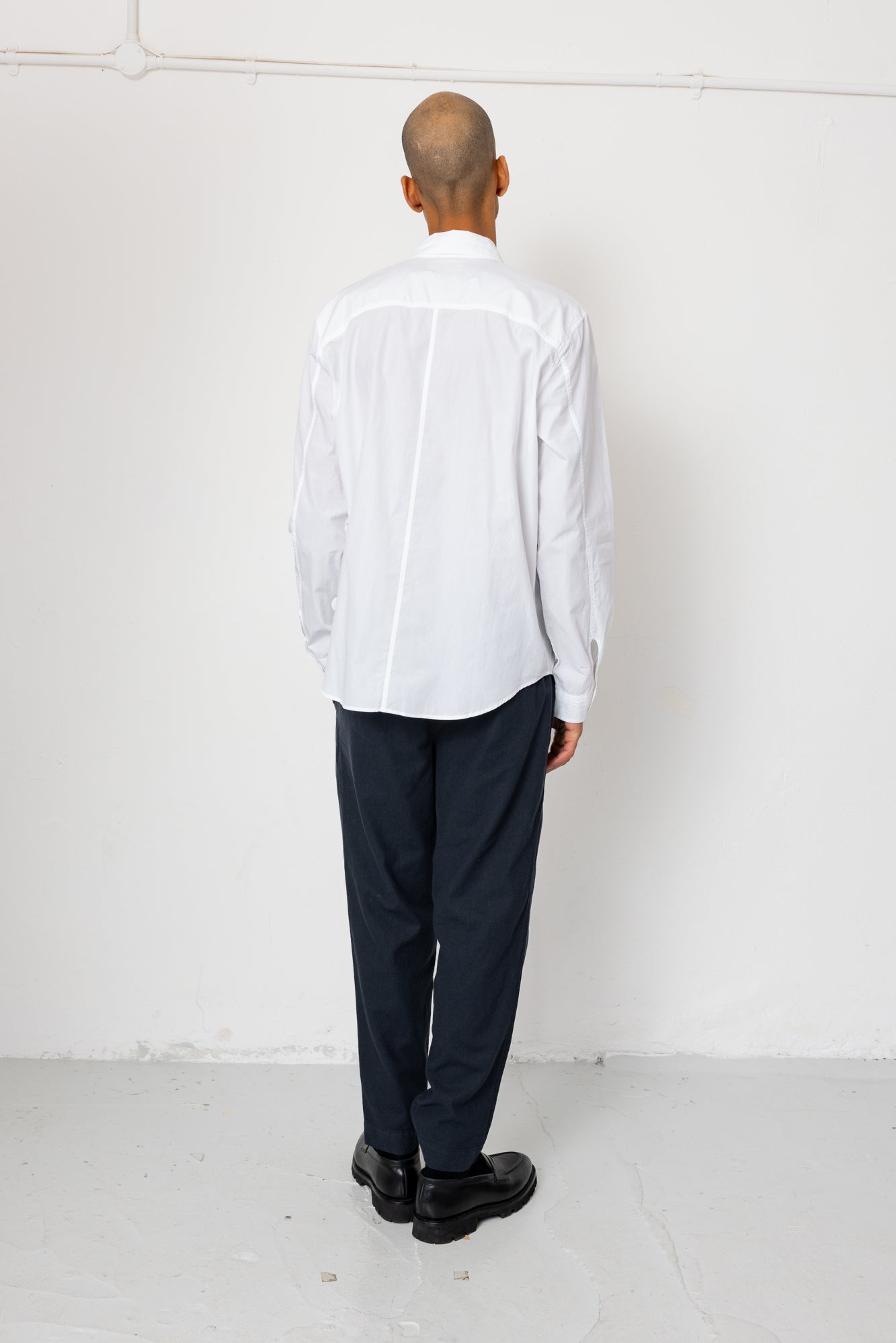 Folk | Folk Drawcord Assembly Pant - Black Cotton Linen