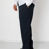 Folk | Folk Drawcord Assembly Pant - Black Cotton Linen