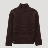 Funnel Neck Jumper - Coffee
