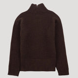 Funnel Neck Jumper - Coffee
