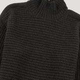 Funnel Neck Jumper - Dark Forest Green