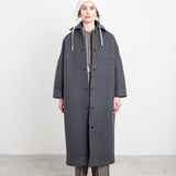 Cawley | Longline Coat - Slate