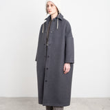 Cawley | Longline Coat - Slate