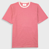 1x1 Striped T-Shirt - Crimson / Stone
