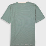 1x1 Striped T-Shirt - Phthalo Green / Ecru