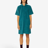 A-Line Zip Dress - Dark Teal