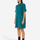 A-Line Zip Dress - Dark Teal