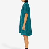A-Line Zip Dress - Dark Teal