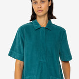 A-Line Zip Dress - Dark Teal