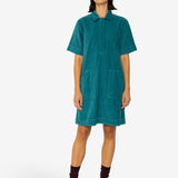 A-Line Zip Dress - Dark Teal