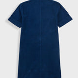 A-Line Zip Dress - Washed Ink